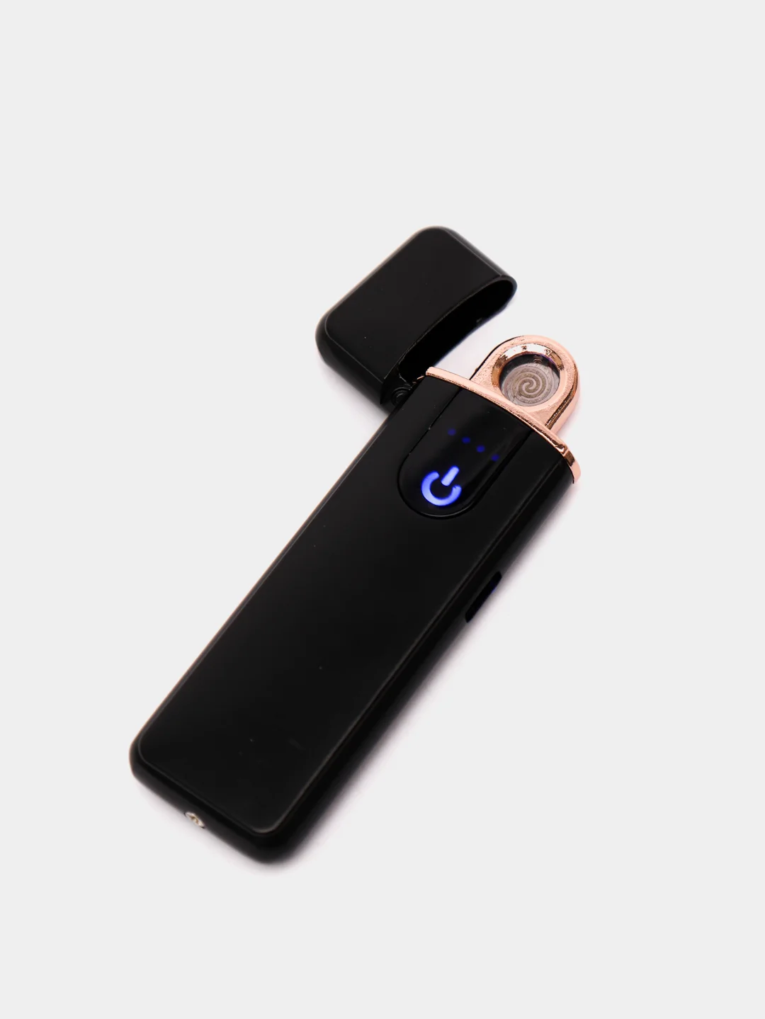 Черный зажигалка электронная металлическая USB зажигалка плазменная спираль зажигалка электронная