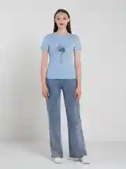 Голубой футболка Хоум Стайл, 2090Ф