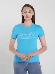 Голубой футболка женская много расцветок Хоум Стайл, 2094Ф
