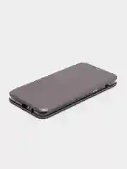 Серебряный чехол книжка Samsung Galaxy A8+ (A8 Plus) (SM-A730F), Самсунг Галакси А8+ (А8 Плюс)
