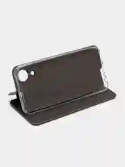 Серебряный чехол книжка Samsung Galaxy A03 Core, Самсунг Галакси А03 Кор