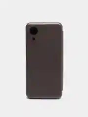 Серебряный чехол книжка Samsung Galaxy A03 Core, Самсунг Галакси А03 Кор