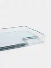 Небесно-голубой чехол Samsung Galaxy A03 Core, Самсунг Галакси А03 Кор силиконовый, жидкий, с блестками