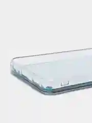 Небесно-голубой чехол Samsung Galaxy A03 Core, Самсунг Галакси А03 Кор силиконовый, жидкий, с блестками