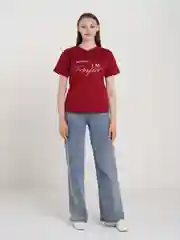 Бордовый футболка женская оверсайз Хоум Стайл, 2096Ф