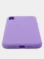 Фиолетовый чехол для Apple iPhone XS Max силиконовый, матовый, однотонный