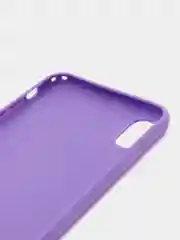 Фиолетовый чехол для Apple iPhone XS Max силиконовый, матовый, однотонный