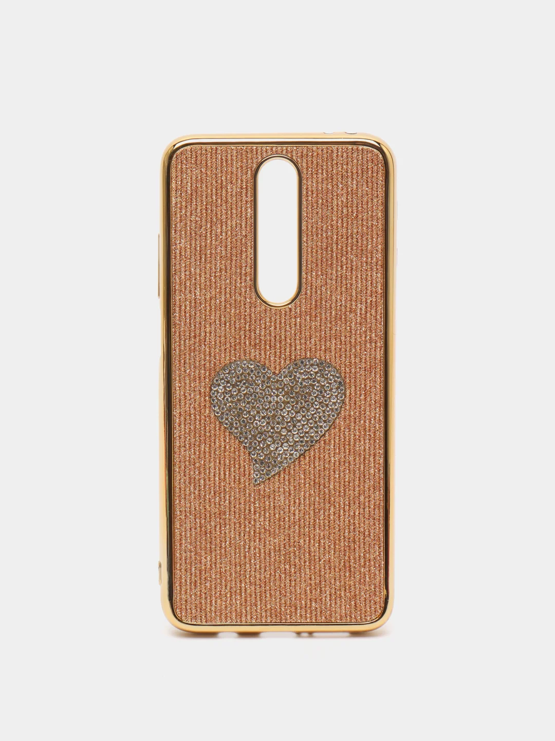 Золотой чехол Xiaomi Redmi K30 / Poco X2, Сяоми Редми К30 / Поко Х2 силиконовый со стразами