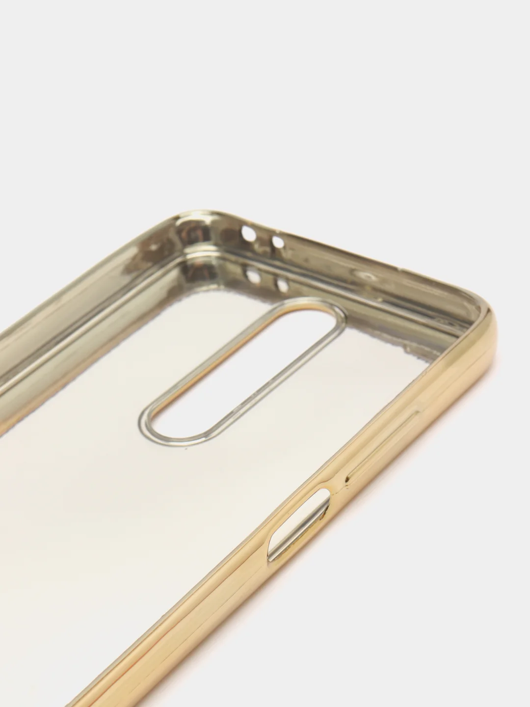 Золотой чехол Xiaomi Redmi K30 / Poco X2, Сяоми Редми К30 / Поко Х2 силиконовый со стразами