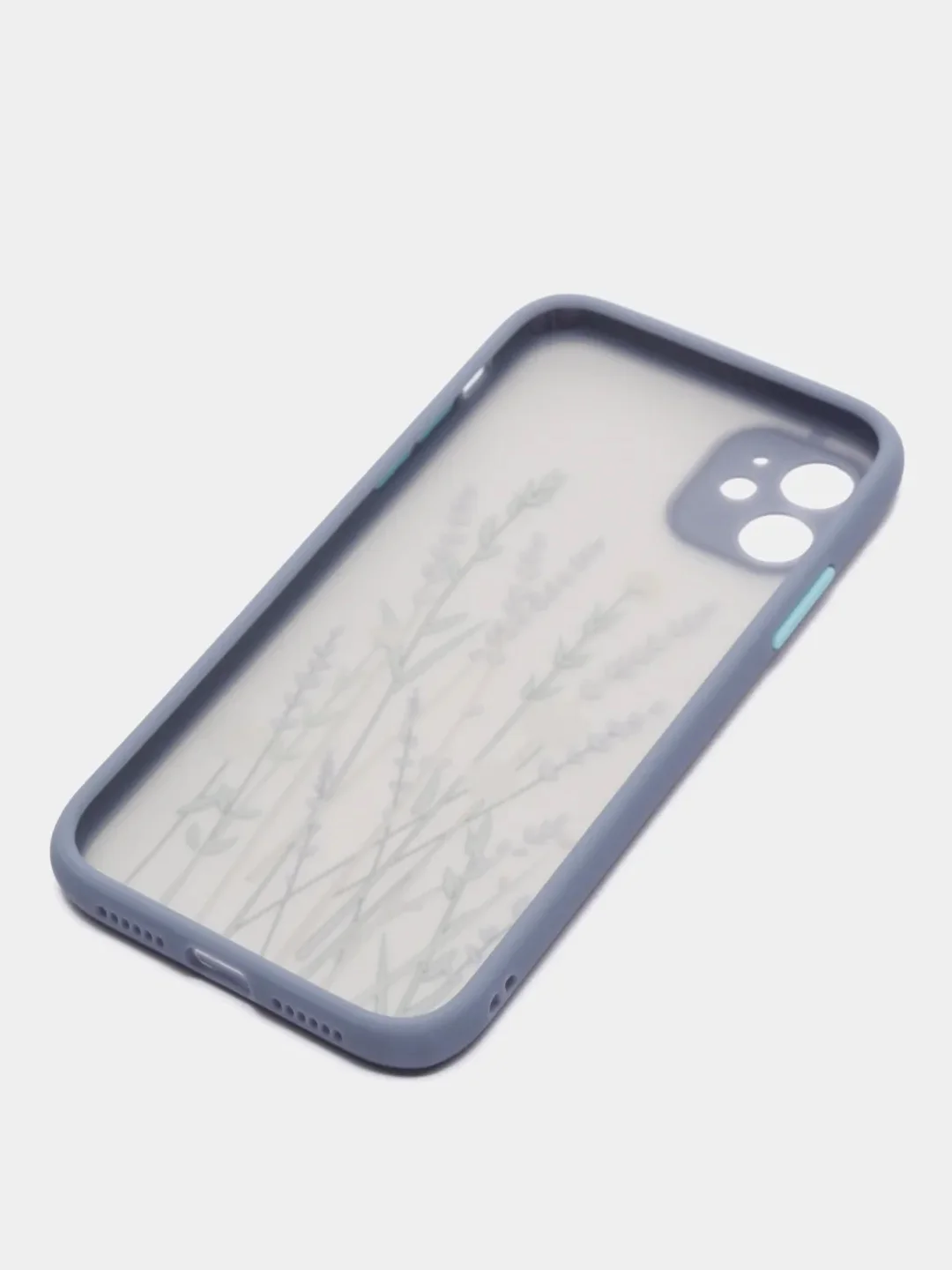 Мятный чехол на Айфон (iPhone) 11, XR, 7, 8 Plus, SE, 12, 13, 14, 15 Pro Max, пластиковый