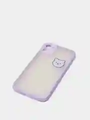 Сиреневый чехол на Айфон (iPhone) 11, XR, 7, 8 Plus, SE, 12, 13, 14, 15 Pro Max, пластиковый