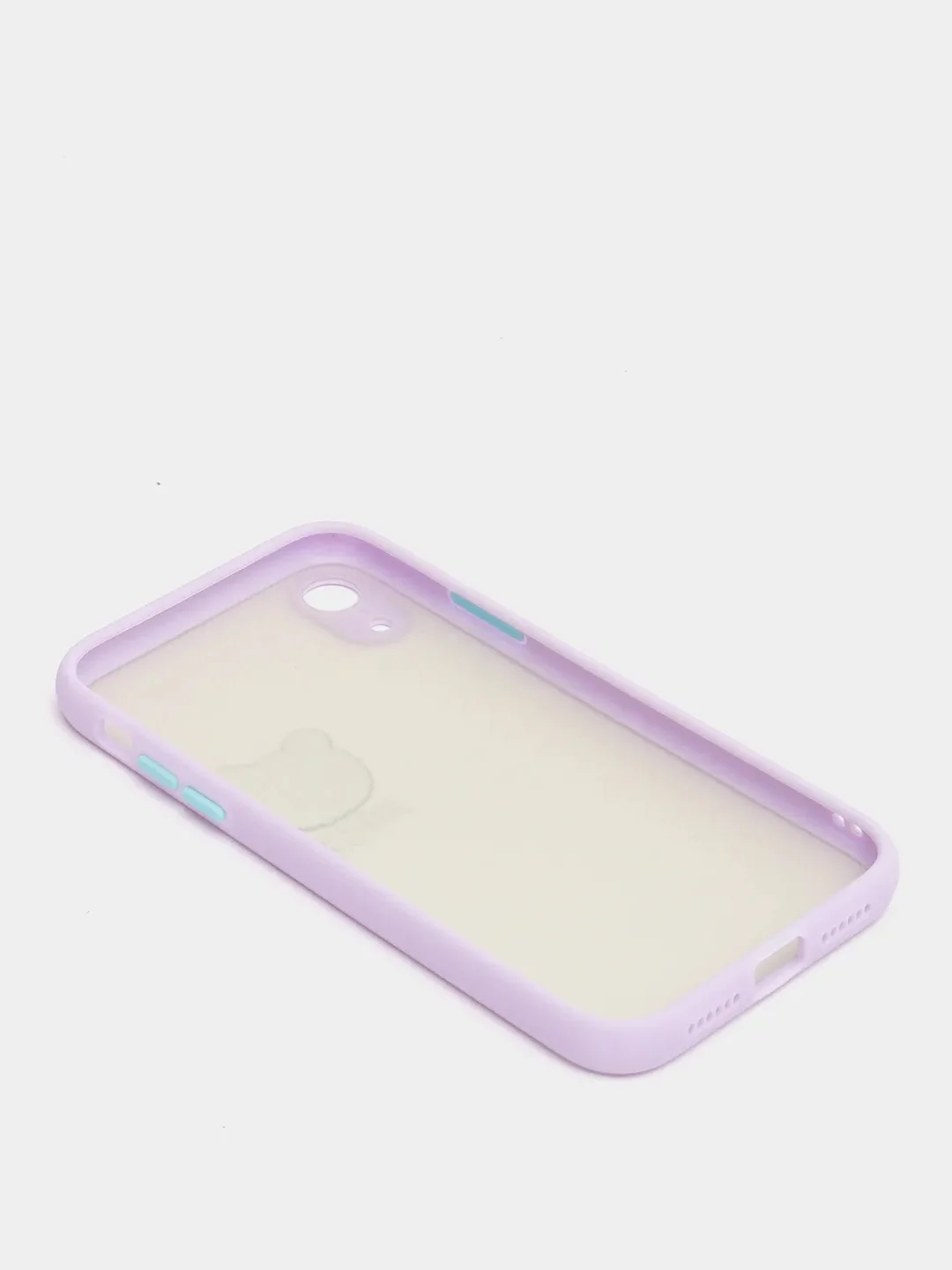 Сиреневый чехол на Айфон (iPhone) 11, XR, 7, 8 Plus, SE, 12, 13, 14, 15 Pro Max, пластиковый