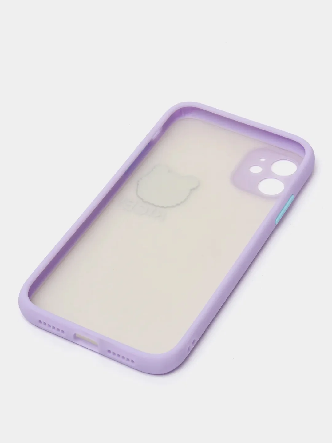 Сиреневый чехол на Айфон (iPhone) 11, XR, 7, 8 Plus, SE, 12, 13, 14, 15 Pro Max, пластиковый