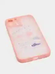 Розовый чехол на Айфон (iPhone) 11, XR, 7, 8 Plus, SE, 12, 13, 14, 15 Pro Max, пластиковый