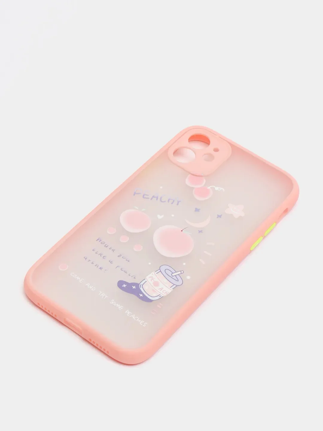 Розовый чехол на Айфон (iPhone) 11, XR, 7, 8 Plus, SE, 12, 13, 14, 15 Pro Max, пластиковый