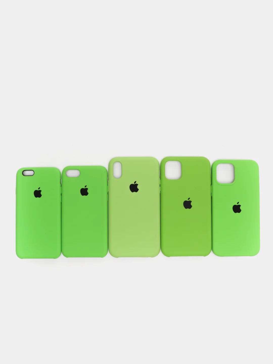 Лайм чехол Silicone Case для iPhone 12/12Pro, силиконовый, с закрытым низом