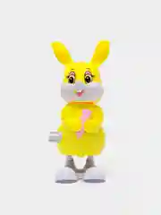 Желтый заводная игрушка попрыгунчик "Зайчонок"