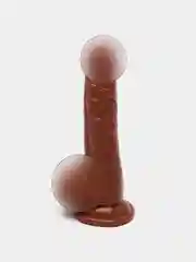 Коричневый фаллоимитатор реалистичный