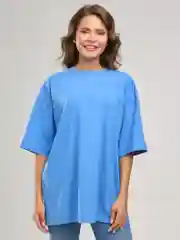 Лазурный футболка оверсайз, унисекс BEJAMPER