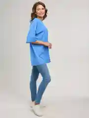 Лазурный футболка оверсайз, унисекс BEJAMPER