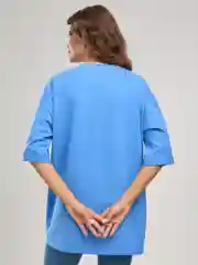Лазурный футболка оверсайз, унисекс BEJAMPER