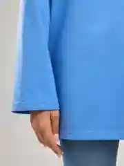 Лазурный лонгслив оверсайз, базовый BEJAMPER