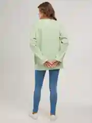 Лазурный лонгслив оверсайз, базовый BEJAMPER