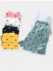 Зеленый лонгслив для девочки, водолазка детская, футболка с длинным рукавом