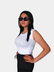 Топ женский базовый, в рубчик, майка женская, кроп-топ, топик