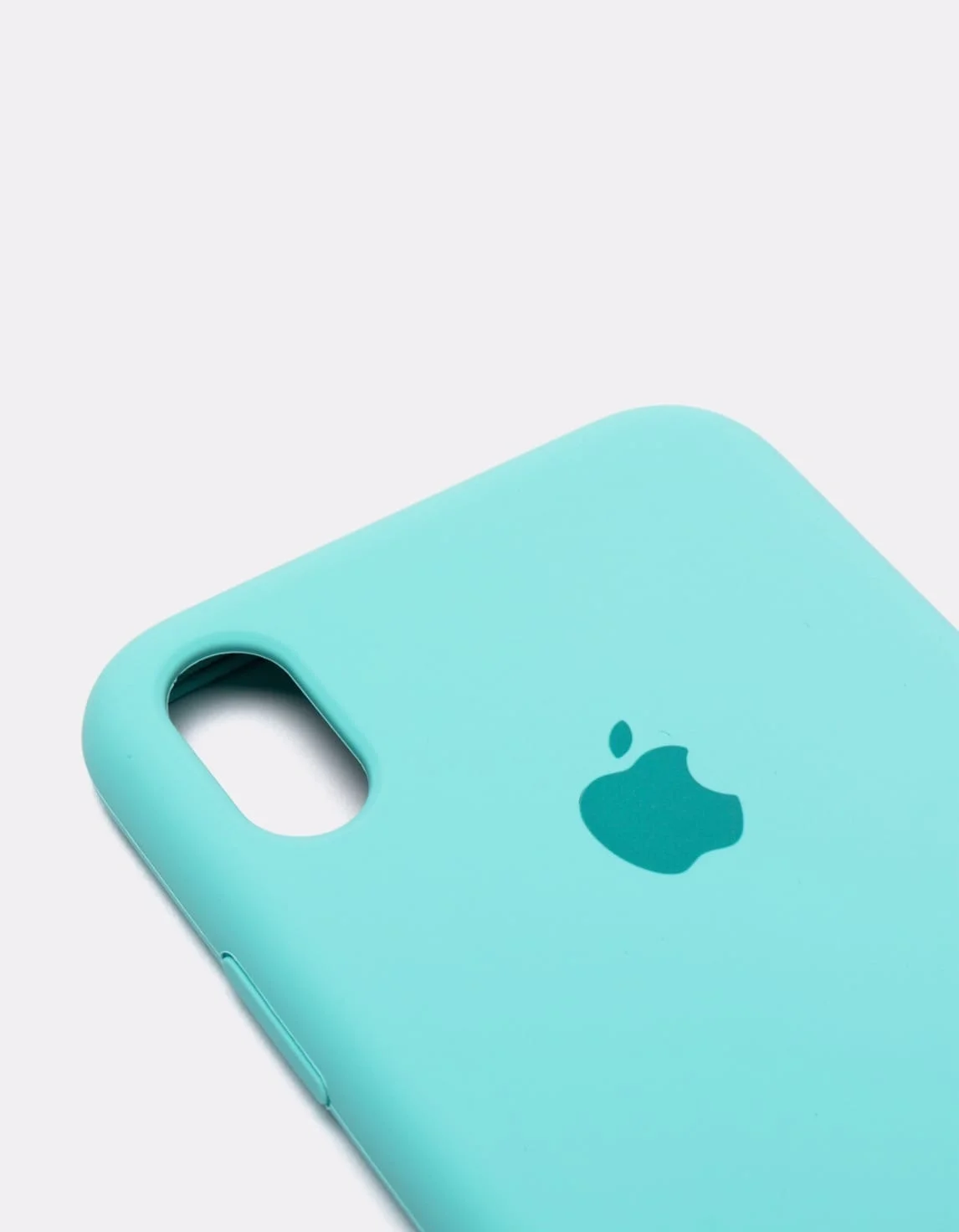 Бирюзовый защитный силиконовый чехол для iphone X iphone 10 с яблоком