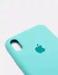 Бирюзовый защитный силиконовый чехол для iphone X iphone 10 с яблоком