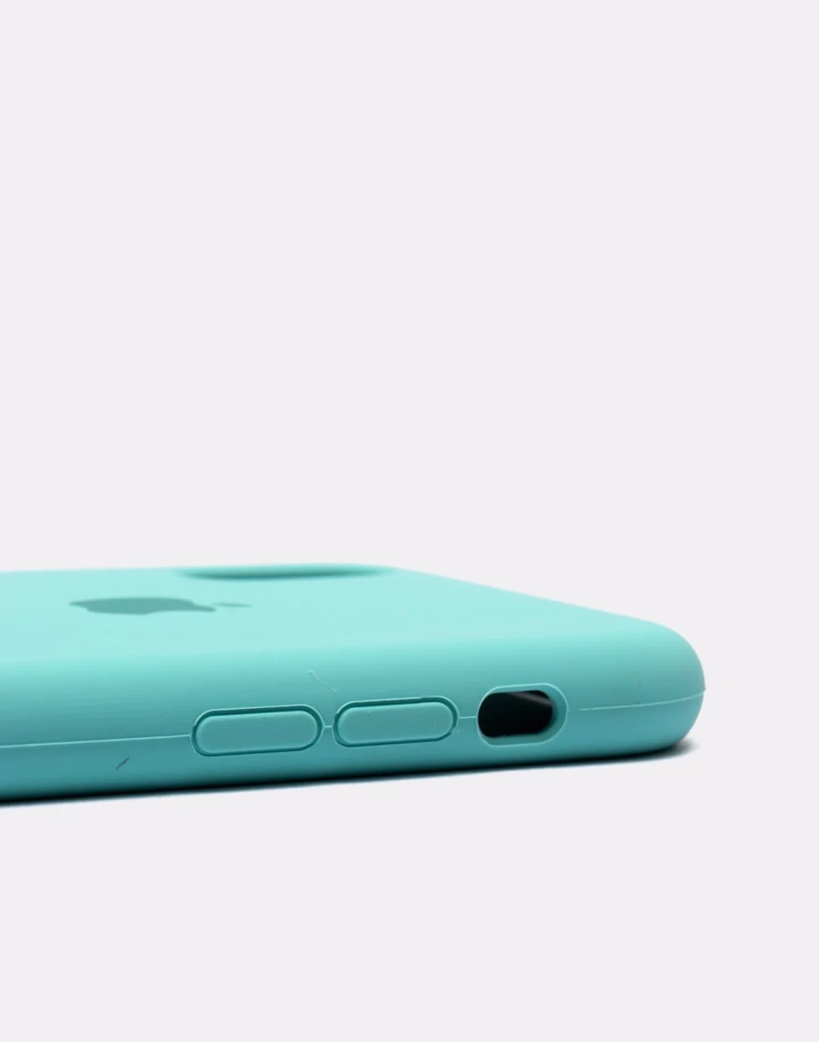 Бирюзовый защитный силиконовый чехол для iphone X iphone 10 с яблоком