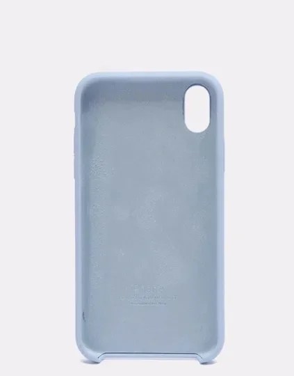 Небесно-голубой защитный силиконовый чехол для iphone X iphone 10 с яблоком