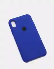 Синий защитный силиконовый чехол для iPhone X iPhone 10, с яблоком
