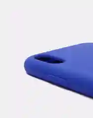 Синий защитный силиконовый чехол для iPhone X iPhone 10, с яблоком