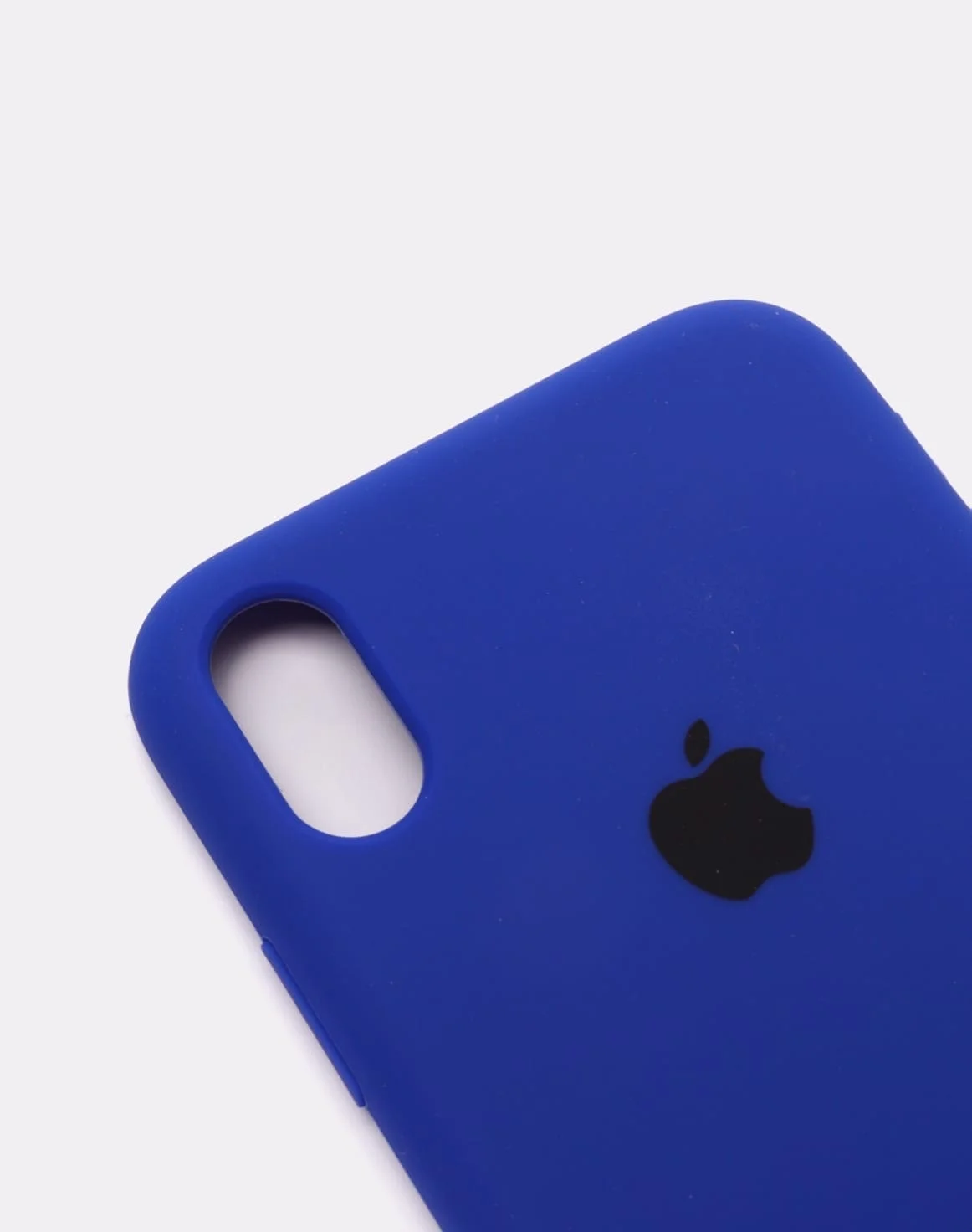 Синий защитный силиконовый чехол для iPhone X iPhone 10, с яблоком