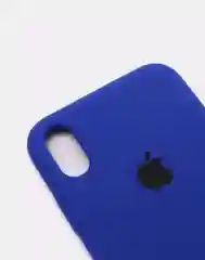 Синий защитный силиконовый чехол для iPhone X iPhone 10, с яблоком