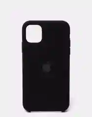 Черный силиконовый защитный чехол на iPhone 11