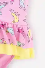 Розовый купальник для девочки слитный CROCKID