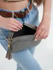 Серый женская сумка