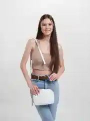 Белый женская сумка