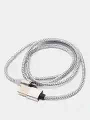 Серебряный кабель для зарядки X-cable, магнитный, 2.1 А, 360 + магнитный коннектор-разъем