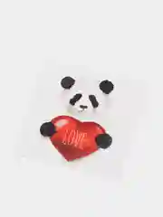Угольный открытка мини "Love", 8 х 8 см, к подарку