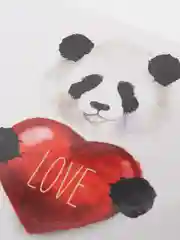 Угольный открытка мини "Love", 8 х 8 см, к подарку