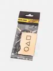 Бежевый деревянные ароматизаторы на автомобиль "Игра в кальмара"