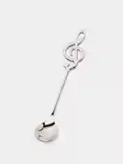 Серебряный сувенирная чайная ложка Мелодия Нота