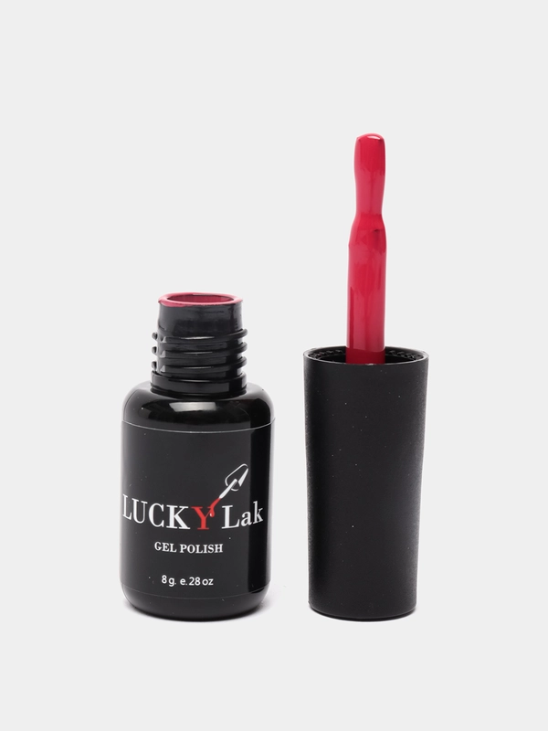 Гель лак для ногтей LuckyLak FL №132 8g бордовый малиновый для маникюра и педикюра