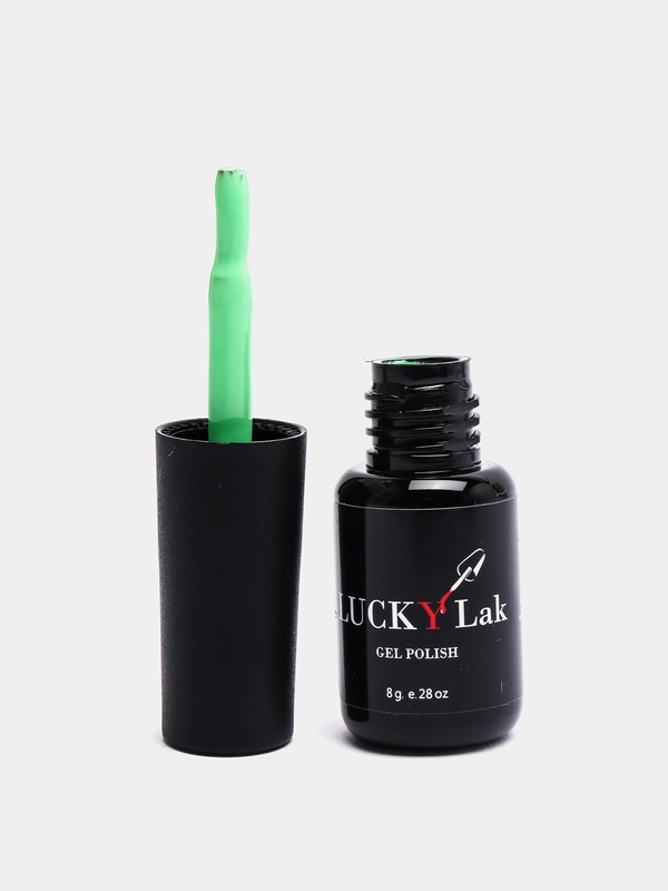 Гель лаки для ногтей, гель-лак LuckyLak FL №004 8g светло-зелёный для маникюра