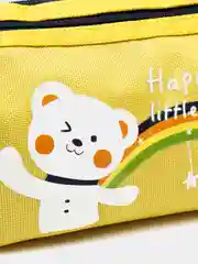 Желтый пенал школьный, 1, 2 отделения