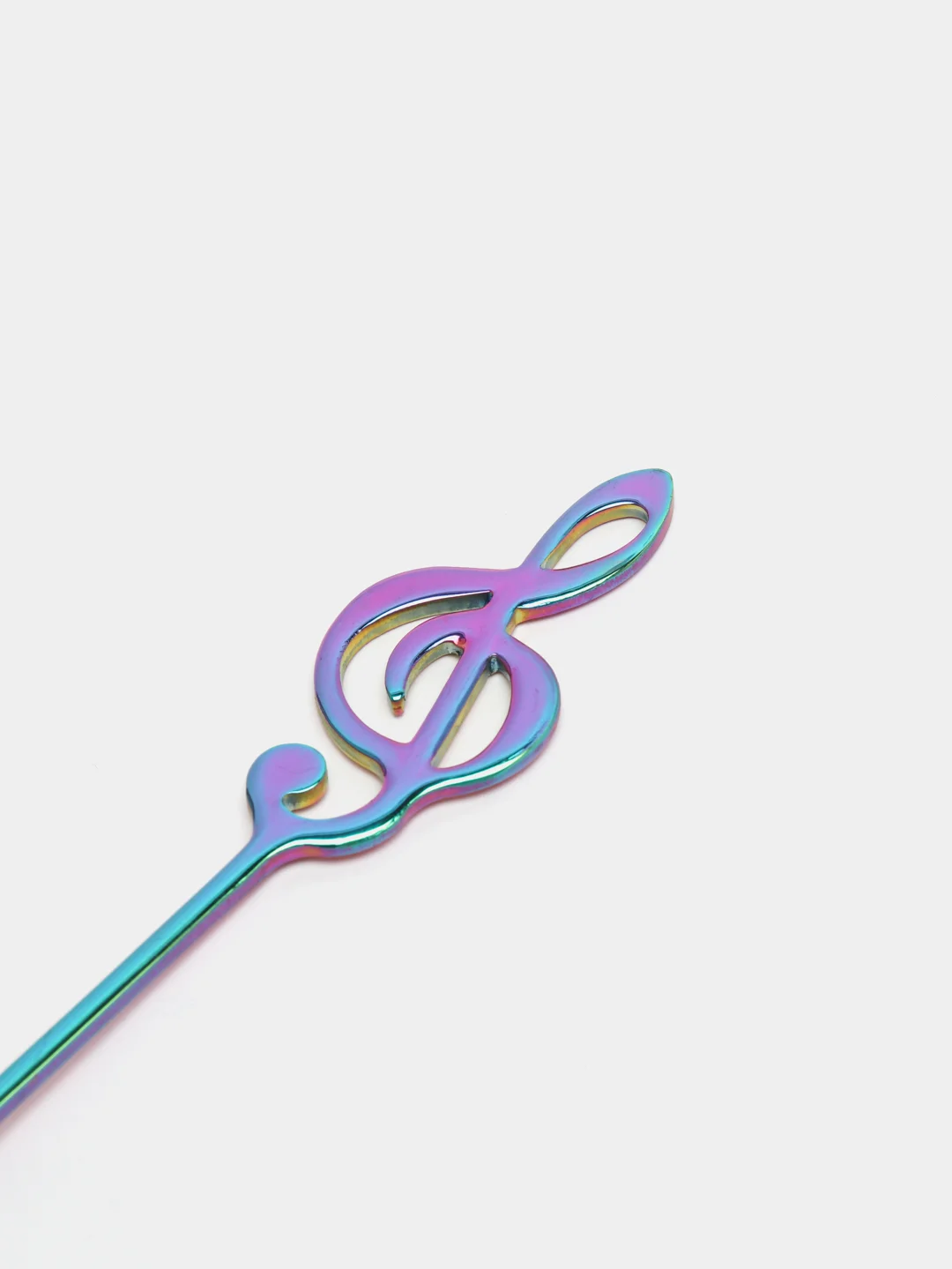 Бирюзовый сувенирная чайная ложка Мелодия Нота